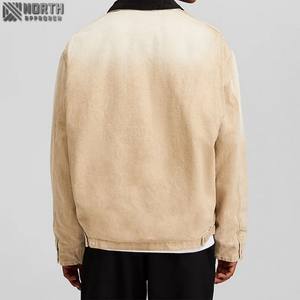 Most Trending 100% Cotton Men's <b>Denim</b> Canvas <b>Jacket</b> Men <b>Custom</b> Print Embroidery Logo Streetwear Jeans <b>Jacket</b> For Men - Product Image 2