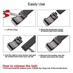 2024 nouvelle ceinture décontractée en cuir microfibre en gros pour hommes vente chaude boucle ardillon soutien de la taille - Product Image 5