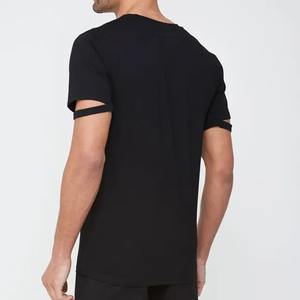 Hip-Hop Haut Bas Courbe Ourlet À Manches Courtes T-shirts Bonne Qualité Top Design Haute Qualité Casual Wears Chemises - Product Image 6