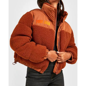 Wholesale <b>women</b> puffer <b>jacket</b> winter warm <b>lightweight</b> insulated water resistant windproof hooded zip parka oem private label - Product Image 4