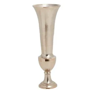 Vase de table en métal moderne, vase à fleurs décoratif de haute qualité pour la décoration de la maison - Product Image 1