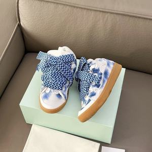 Chaussures de sport de luxe haut de gamme Lan personnalisables à lacets dégradés bleus pour hommes et femmes, idéales pour le printemps - Product Image 3