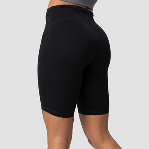 <b>Women</b> Black <b>Compression</b> Biker Shorts | High Waist Workout Yoga Shorts - Product Image 2