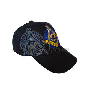 Chapeau de Baseball franc-maçonnerie marron brodé unisexe, chapeau de haute qualité, avec Logo de boussole, vente en gros - Product Image 2