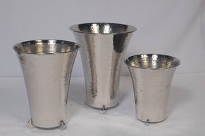 Vase décoratif en métal laiton Vase urne à fleurs plaqué or moderne Vase décoratif de table en métal fabriqué à la main - Product Image 3