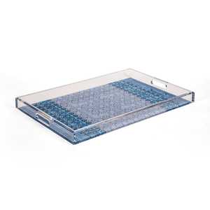 Elegante bandeja acrílica de caligrafía árabe personalizada en acabado dorado perfecta para regalos de Ramadán, decoración árabe para el hogar y servicio de té - Product Image 3