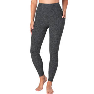 Leggings Deportivos de Mujer de Alta Calidad, Tejidos, Elásticos, Ligeros, Transpirables, de Secado Rápido, Largos, con Bolsillos, para Entrenamiento y Gimnasio - Product Image 1