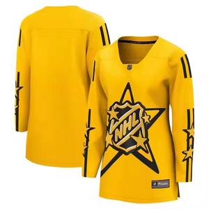 Maillots de hockey personnalisés pour femmes en gros avec options de logo haut de gamme, 100 % polyester, tailles personnalisées pour hommes, équipe personnalisée - Product Image 2