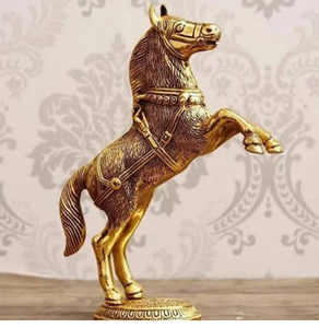 Figurine d'animal en métal cheval gracieux pièce maîtresse magnifiquement sculptée art décoratif pour les intérieurs disponibles au prix de gros - Product Image 5