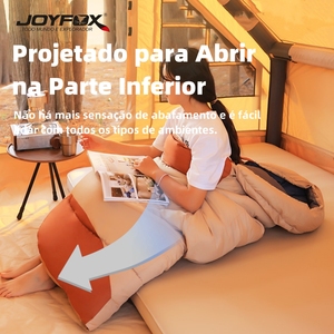 Sac de couchage double Joyfox imperméable avec capuche jusqu'à -3,5°C ° C Camping - Product Image 3