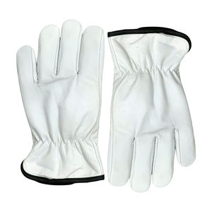 Gants de conducteur en cuir de chèvre de fabrication en gros avec doublure Keystone Thumb et polaire chaude et durable. - Product Image 6