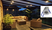 Ensemble de mini-spots LED pour la décoration de pergola, 6x3W, mini IP65, étanche, pour salle de bain, jardin et salon