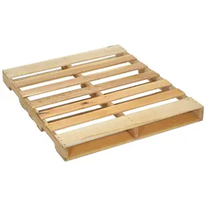 Palettes en bois massif de haute qualité avec livraison gratuite prêt à vendre/palette en bois massif bon marché pour la logistique d'emballage