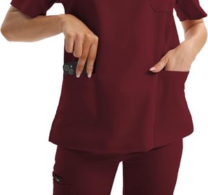 Venta al por mayor de uniformes médicos de talla grande unisex conjuntos de pantalones Jogger algodón poliéster aguja sin costuras detección Médicos Enfermeras Hospital - Product Image 2