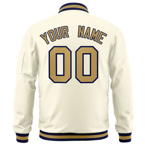 แจ็กเก็ตเบสบอลสำหรับผู้ชายเสื้อแจ็กเก็ตกันหนาวแบบลำลองปกตั้งมีหลายสี - Product Image 2