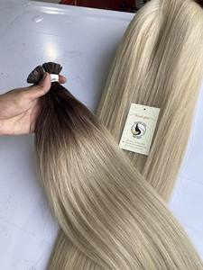 Fournisseur d'extensions de cheveux vierges à pointe plate, haute qualité, couleur Ombre 4/60 - Product Image 4