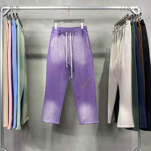 Pantalones Deportivos Personalizados de Lujo para Hombre, Estilo Casual, 100% Algodón, Corte Recto, Cintura Media, con Logotipo Personalizado, Lavados, Estilo Urbano - Product Image 1