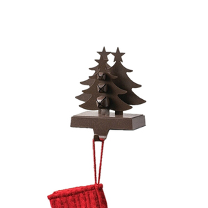 ถุงน่องโลหะคริสต์มาสอินเดียสำหรับตกแต่งผนังสีเงิน - Product Image 6