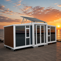 Maison mobile modulaire préfabriquée moderne en acier galvanisé isolé de 20 pieds, à assemblage rapide, extensible, avec 2, 3 ou 4 chambres