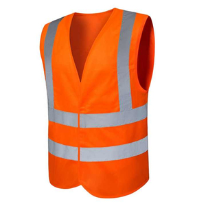 Chaleco de seguridad para trabajadores de alta visibilidad con logotipo de cremallera Logotipo personalizado Ropa DE TRABAJO Chaleco para trabajadores de construcción - Product Image 1