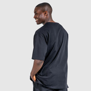 เสื้อยืดผ้าฝ้าย100% ใส่ได้ทั้งชายและหญิงเสื้อยืดพิมพ์โลโก้ลำลองลาย150 GSM ขนาดใหญ่พิเศษสำหรับฤดูร้อน - Product Image 3