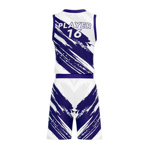 Conjunto de uniforme de baloncesto personalizado para hombre, costura duradera, tela Premium, ideal para equipos escolares, clubes y ligas - Product Image 3
