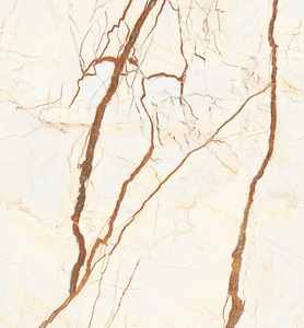 Carrelage mural et de sol en porcelaine ivoire moderne sans fin 60x120 CM, finition mate polie pour intérieur de villa, hôtel et appartement - Product Image 2