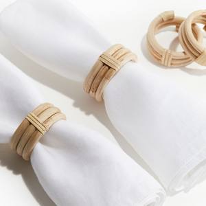 แหวนผ้าเช็ดปากหวายเรียบง่ายราคาไม่แพงแหวนผ้าเช็ดปากหวาย 4 แพ็คจากโรงงานเวียดนาม - Product Image 4