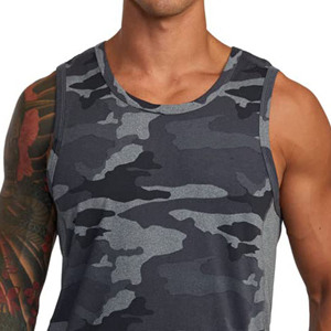 Débardeur de sport respirant pour homme, best-seller, logo personnalisé, vêtements décontractés avec impression, confortable, uni, blanc, pour l'été - Product Image 2