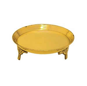 ถาดกลมแบนสำหรับเสิร์ฟอาหารถาดอลูมิเนียมชุบเงินสำหรับห้องครัวร้านอาหาร - Product Image 6