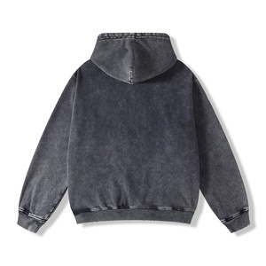 Sudaderas Extra Grandes con Lavado Ácido, Invierno, Lisas, Teñidas, Bordadas, de Forro Polar, 100% Algodón, Logotipo Personalizado, Fabricante de Alta Gama, Alta Calidad - Product Image 3