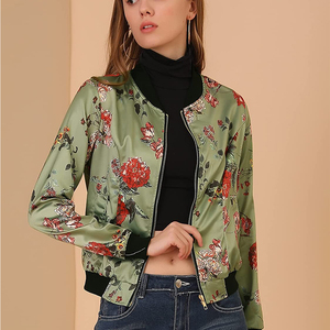 La última chaqueta bomber de calidad superior para mujer, chaquetas de burbujas brillantes, cuello levantado, manga larga, bolsillo sólido con cremallera, superventas, personalizada - Product Image 2