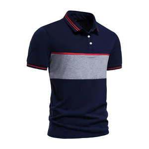 Fait sur mesure 100% coton hommes Golf pour chemises haute qualité respirant tricoté à manches courtes solide motif conception - Product Image 5