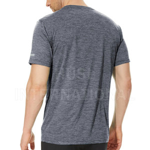 Men's Fitness Oversized T Shirts Wholesale Custom Logo Print New Design Cotton Gym <b>Running</b> Sports Wear Knitted Fabric - Product Image 2