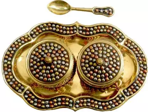 Plateau de service en incrustation d'os floral en bois naturel fabriqué à la main de qualité supérieure classique pour les restaurants à domicile et les hôtels de l'Inde - Product Image 5