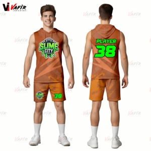 Vafir Sports Custom 7v7 Camisetas de fútbol americano Uniformes de equipo personalizados Impresión digital Spandex/Poliéster Antibacteriano - Product Image 3
