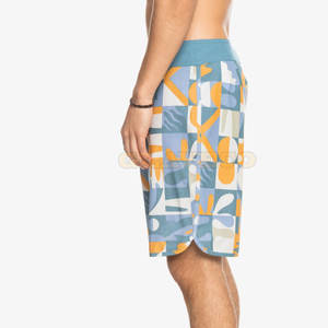 Shorts de bain pour hommes de style tendance, design personnalisé, 100% coton, uni, séchage rapide, service OEM, prix bas - Product Image 4