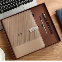 Bloc-notes de luxe avec chargeur sans fil multifonction, batterie externe 8000 mAh avec stylo, cadeau d'entreprise