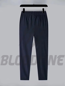 Bloodline International Unisex Dark Blue <b>Elastic</b> <b>Waist</b> Drawstring Sweatpants Side Pockets Breathable Canvas Quick Dry 100% - Product Image 4