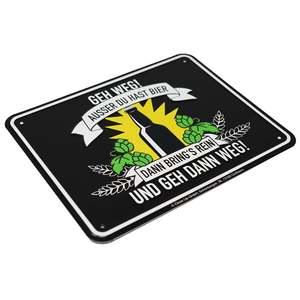 Letrero de cerveza estilo rústico: Vete, a menos que tengas cerveza - Product Image 6