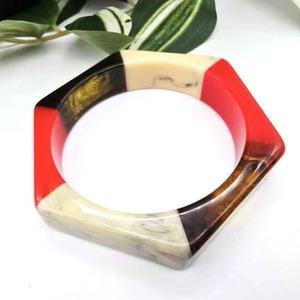 Bracelets et joncs en résine pour femmes, nouvelle collection, bijoux de style ange pour les fêtes et les mariages, haute qualité - Product Image 1