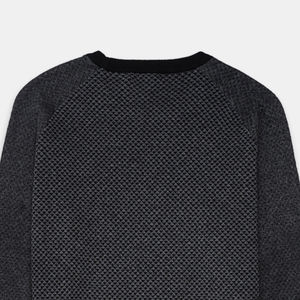 Suéter personalizable de manga larga con cuello redondo de algodón 100% de alta calidad transpirable antiarrugas antiencogimiento gris negro para invierno - Product Image 5