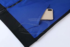 Survêtement de l'équipe bleu personnalisé de haute qualité coupe décontractée tenue d'entraînement de jogging grande taille à la mode ajusté impression logo respirant - Product Image 5