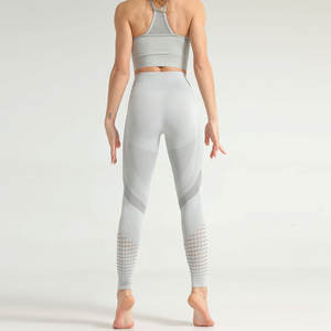 Conjunto de Yoga para Mujer, Último Estilo, MOQ Bajo, Venta Directa de Fábrica, Alta Calidad, Servicio OEM, Nuevo Diseño, Logotipo Frontal Sólido - Product Image 3