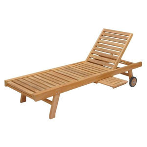 Tumbona para exteriores, madera de teca para Resort, fabricada en Indonesia - Product Image 1