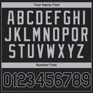 Camiseta de béisbol auténtica negra-gris personalizada - Product Image 6