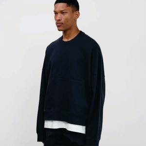 Sudadera con Capucha de Forro Polar Tejido Personalizada para Hombre, Ajuste Regular, con Franja en el Hombro y Técnica Puff, para Otoño, Venta al por Mayor - Product Image 4