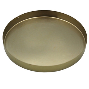 Best Seller Iron <b>Round</b> Plate <b>Brush</b> Nickel Silver Colour Set of 5 Standard Size Serving Charger Plate for Restaurant and Hotel - Product Image 5