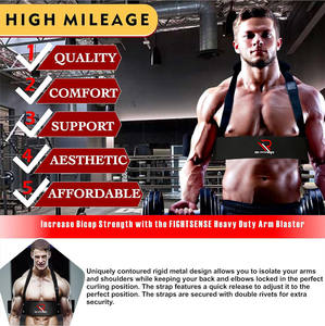Correa de Acero Inoxidable para Ejercicios de Bíceps, Aislador de Bíceps, Logotipo Personalizado, Unisex, Portátil, Ligero, Equipo de Gimnasio - Product Image 4