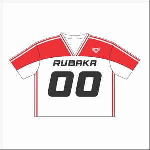 Maillots de football cousus par sublimation complète, hauts courts en maille respirante avec col en V personnalisés, maillots de football américain - Product Image 3